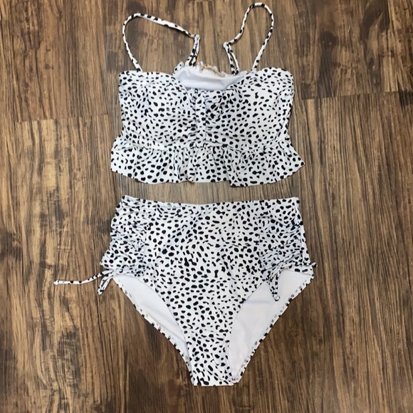 POLKA DOT 2 PIECE SWIMSUIT - Picture 2 of 8